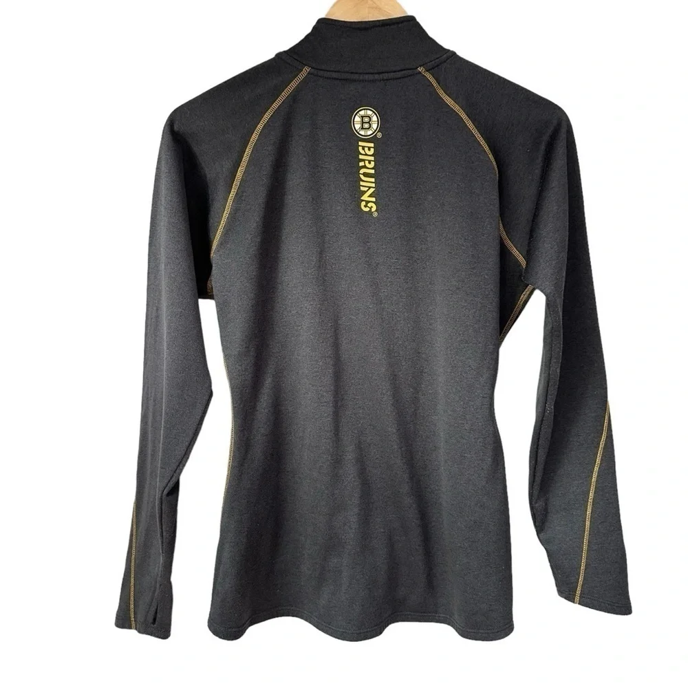 Boston Bruins Women’s Full Zip Long Sleeve Jacket, Embroidered Logo, Medium